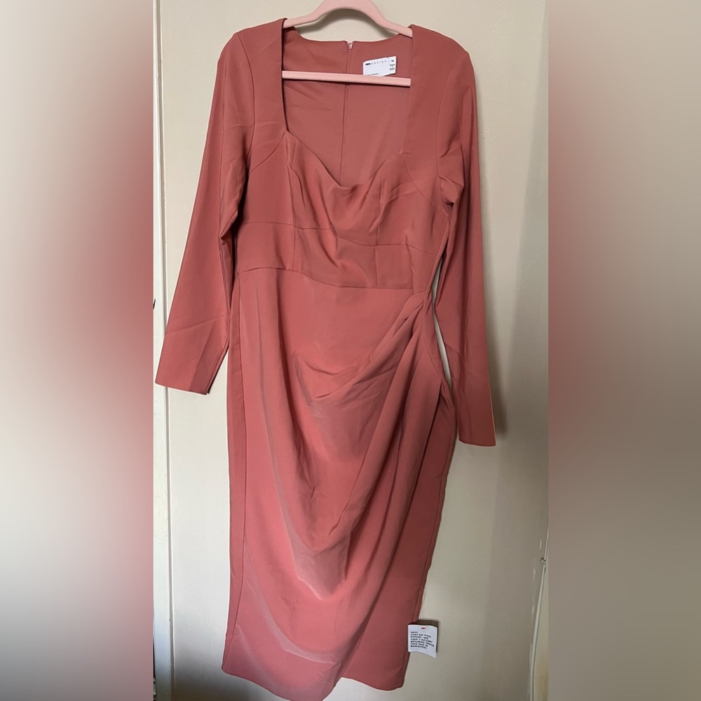Asos Design Tall - Sweetheart Neck in Terracotta